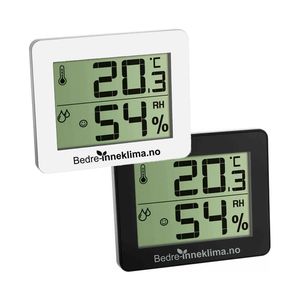 Digitalt hygrometer (Hvit)
