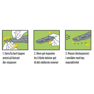 Advion ANT - OUTCAST mauråtestasjon 3x4gram