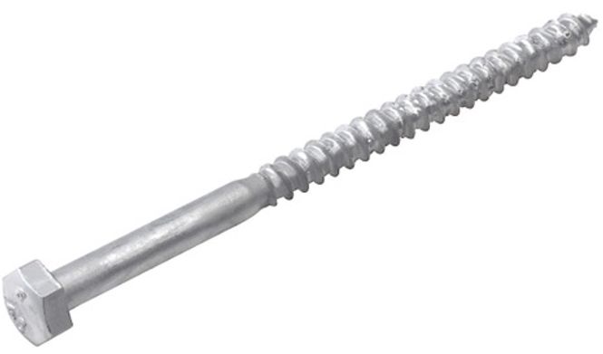 Hovedbilde Fransk treskrue VF 12 x 180 (pakke a 25 stk)